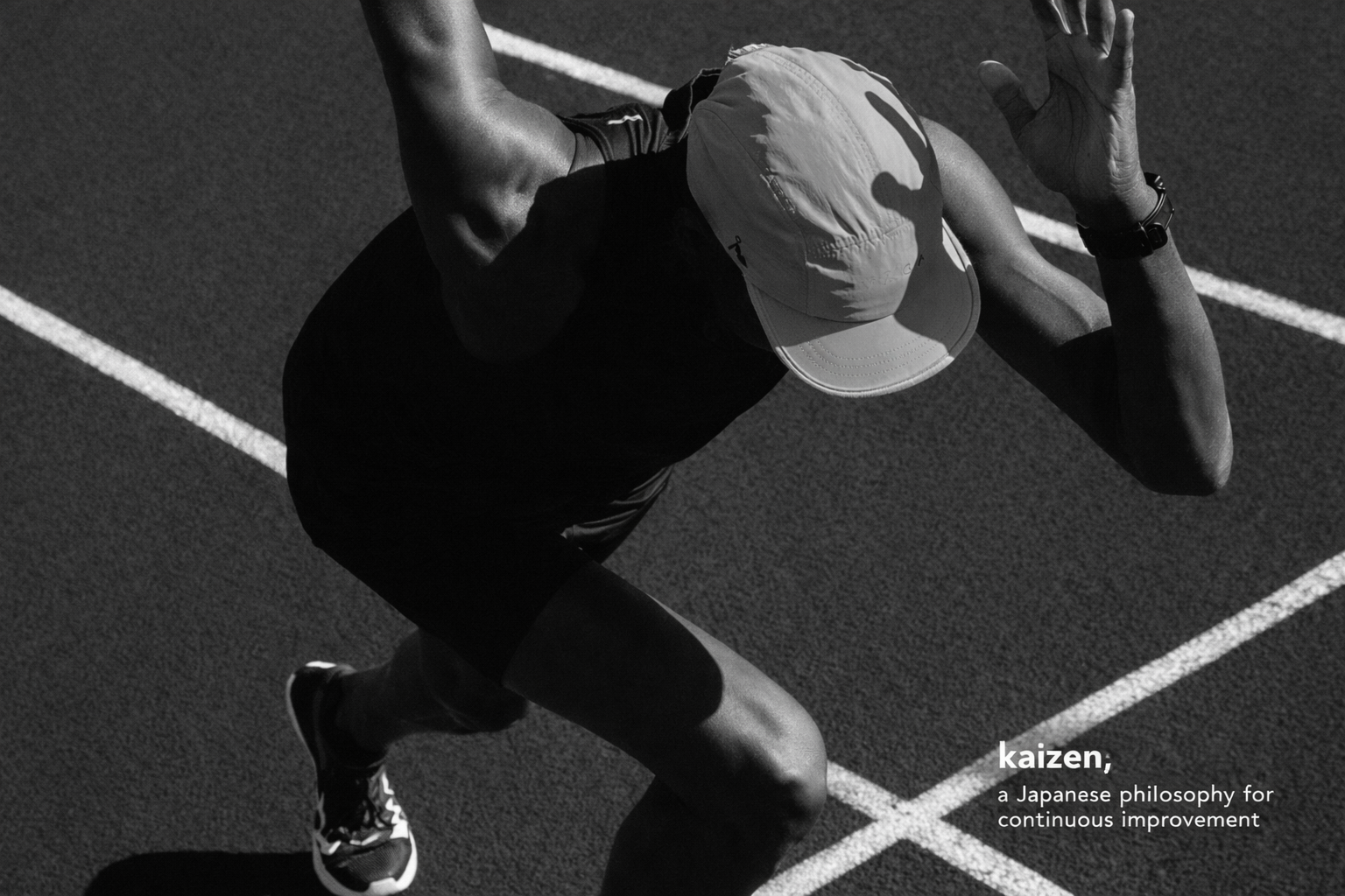 Runners on the track